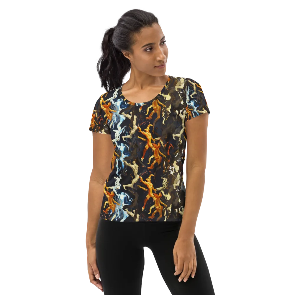 Ember Apparitions on Women's Athletic T-Shirt — Front