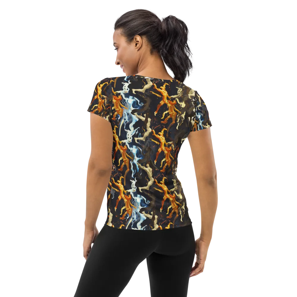 Ember Apparitions on Women's Athletic T-Shirt — Back