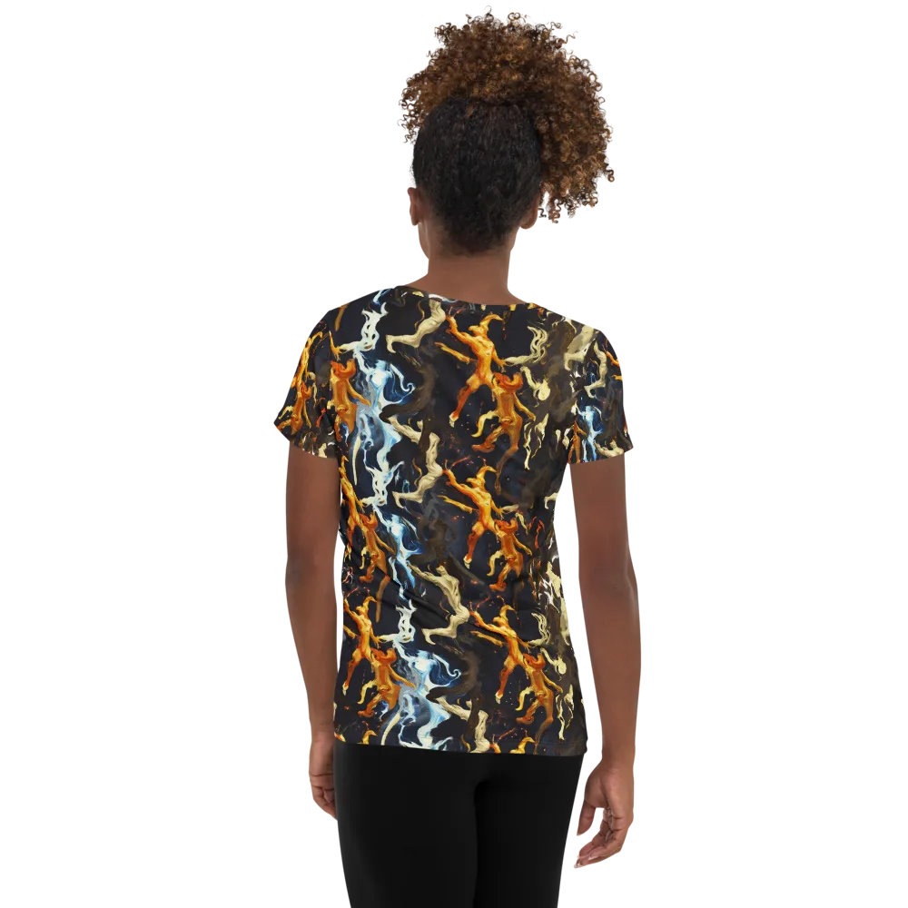 Ember Apparitions on Women's Athletic T-Shirt — Back