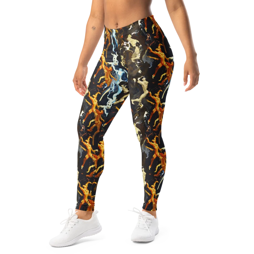 Ember Apparitions on Leggings — Left Front