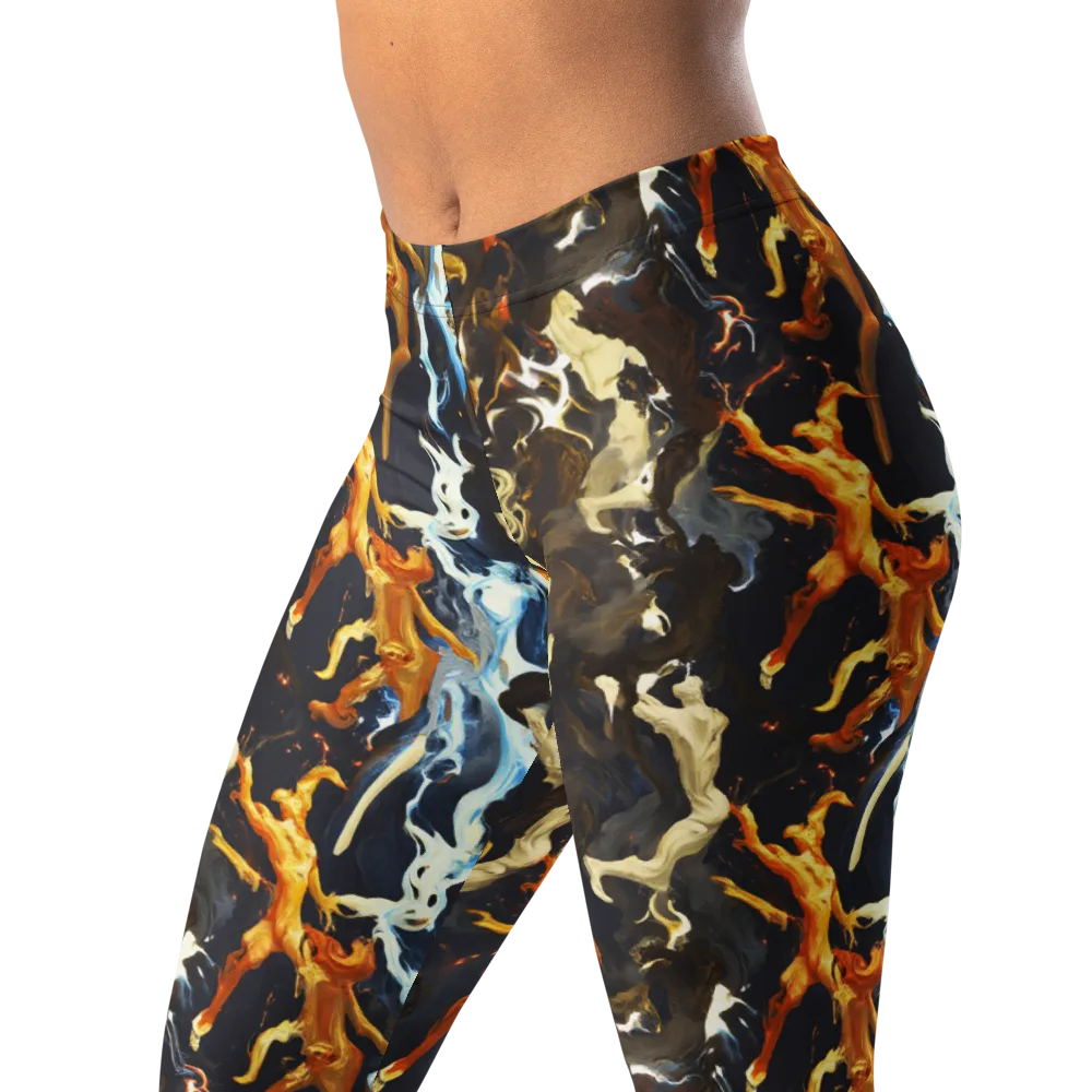 Ember Apparitions on Leggings — Left Front