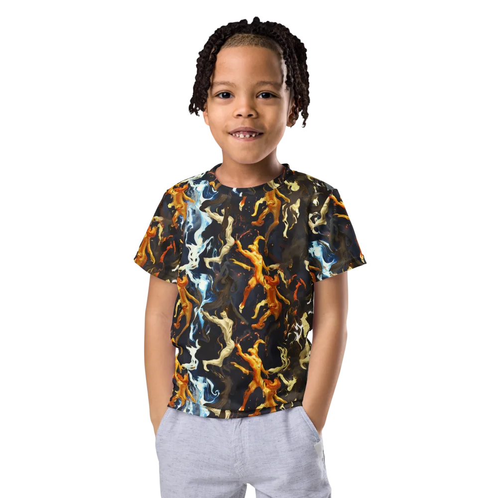 Ember Apparitions on Kids Crew Neck T-Shirt — Front
