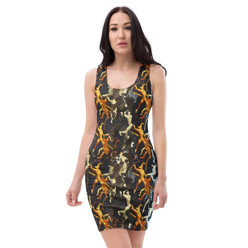 Ember Apparitions on Bodycon Dress — Front