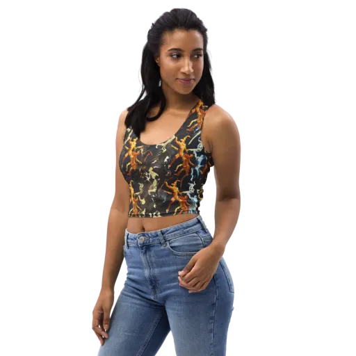 Ember Apparitions on a Crop Top
