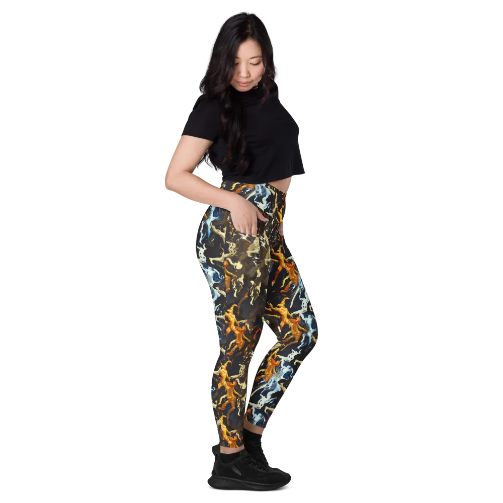 Ember Apparitions on Leggings with Pockets — Right