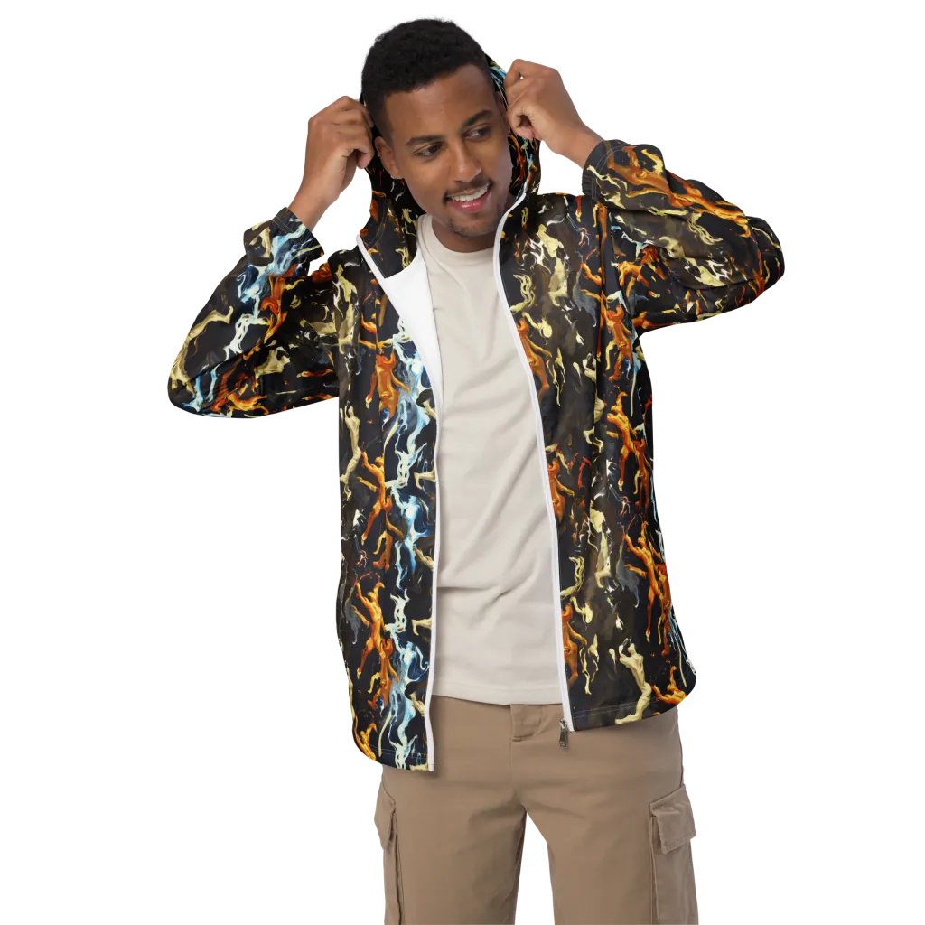 Ember Apparitions on Men's Windbreaker — Front