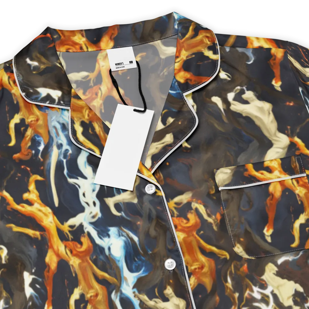 Ember Apparitions on Women's Short Sleeve Pajama Top — Product details