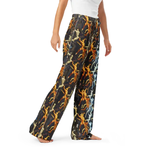 Ember Apparitions on a Women's Pajama Pants