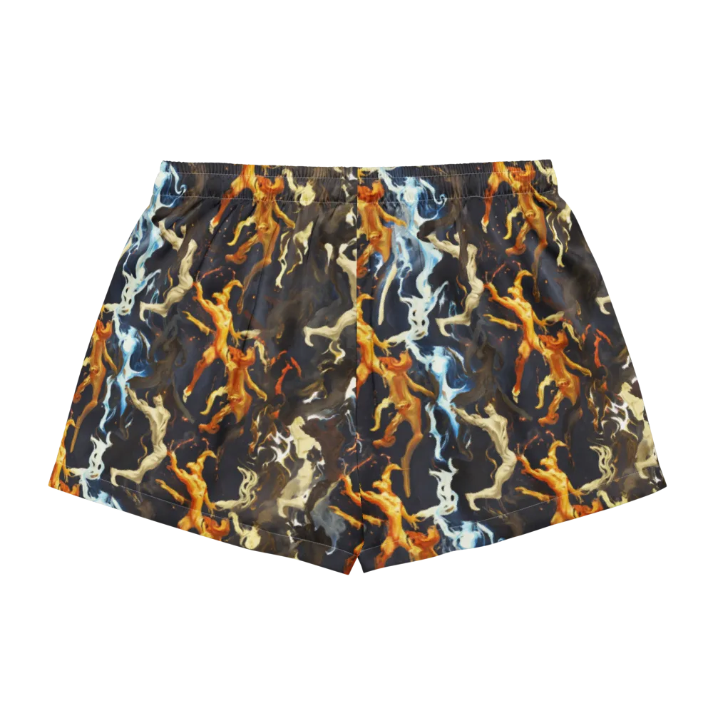 Ember Apparitions on Women's Pajama Shorts — Back