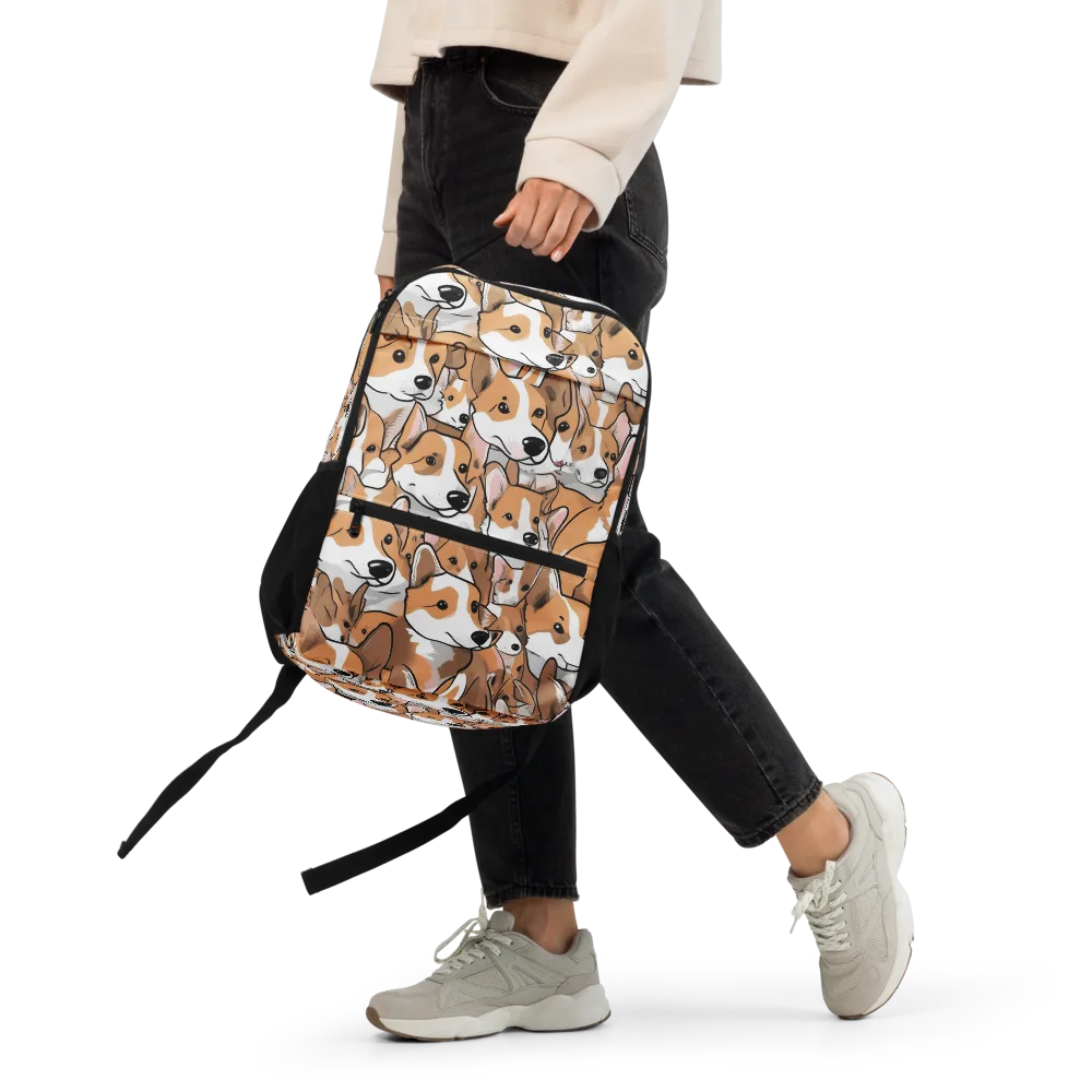 Corgi Couture on Utility Backpack — Front