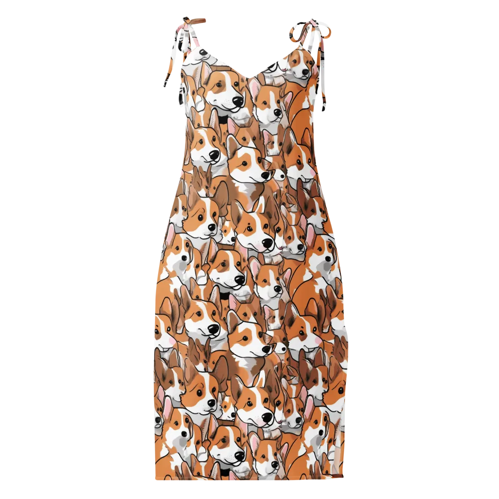Corgi Couture on Slip Dress — Front