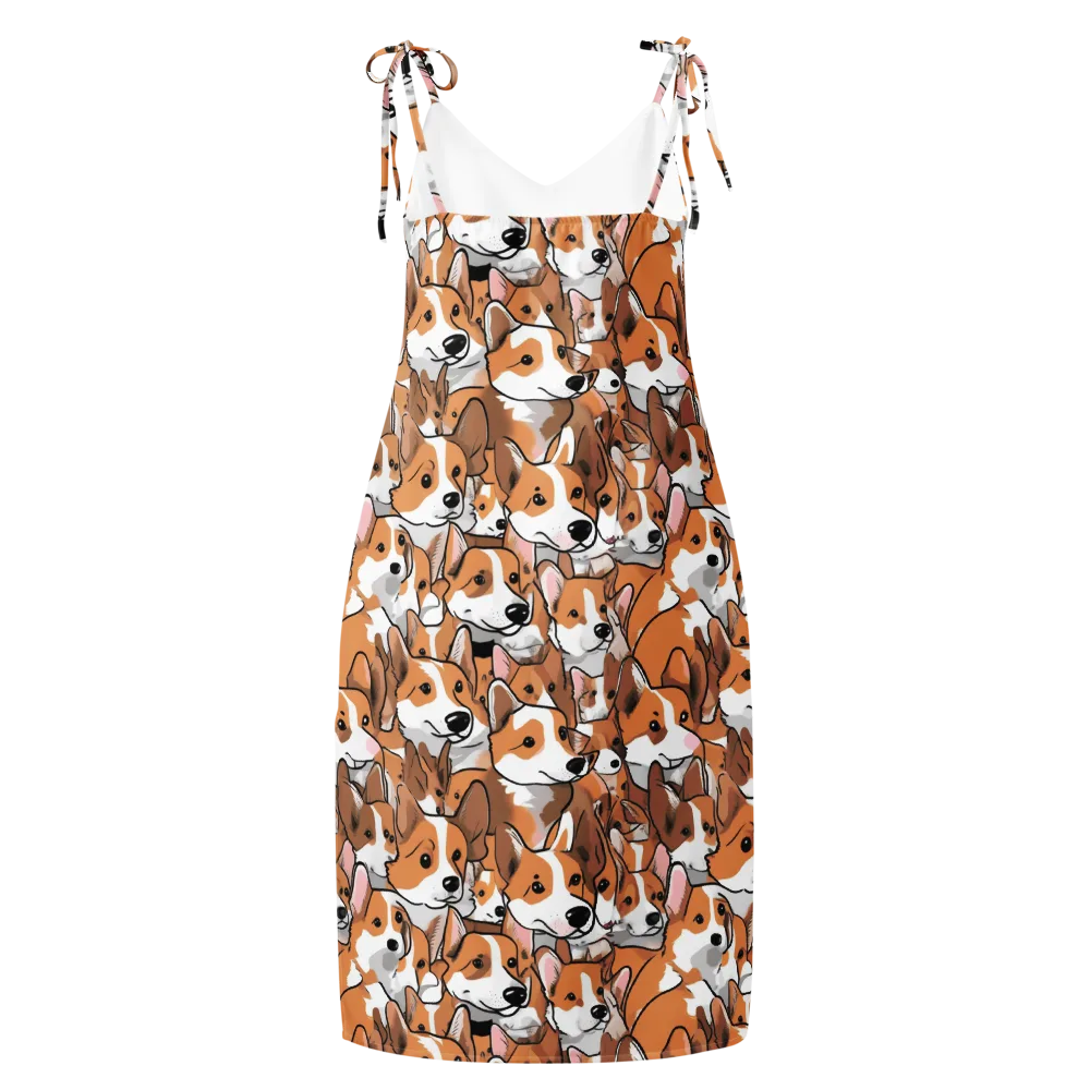 Corgi Couture on Slip Dress — Back