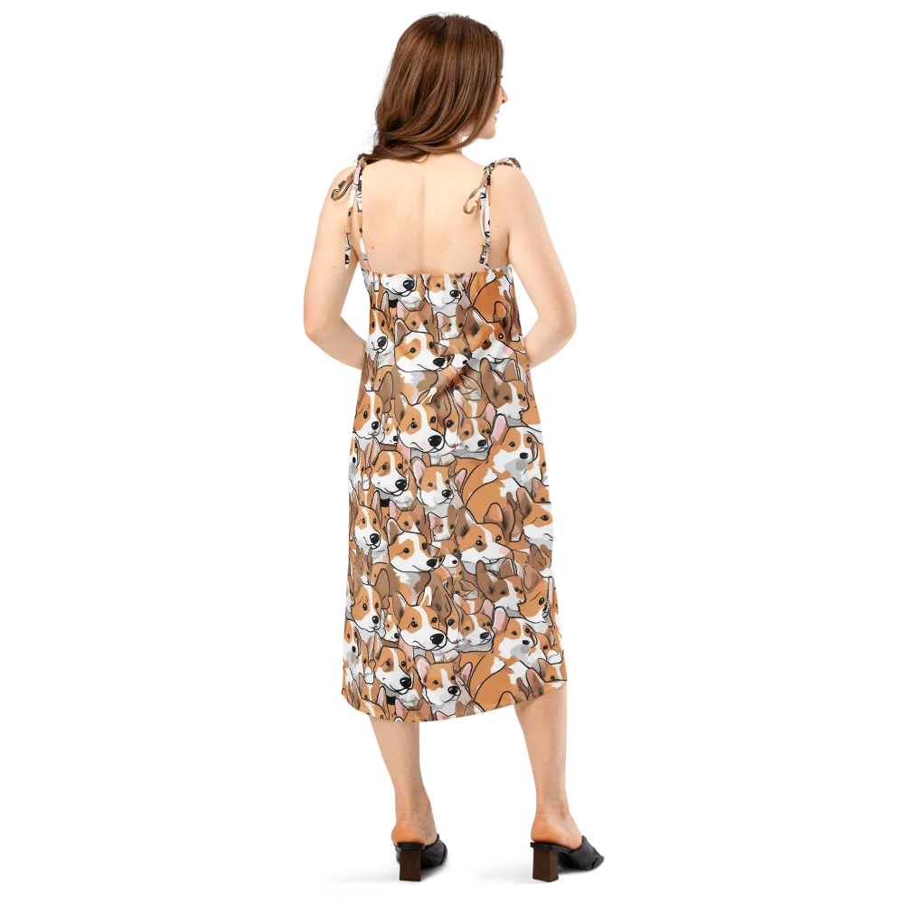 Corgi Couture on Slip Dress — Back