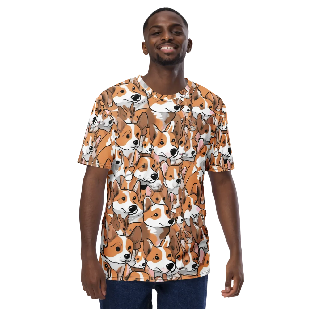 Corgi Couture on Men's Crew Neck T-Shirt — Front
