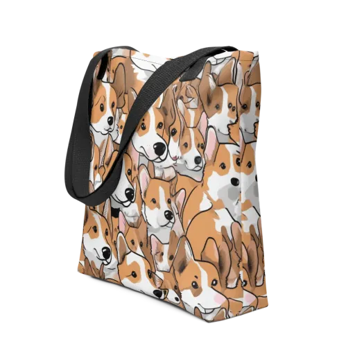 Corgi Couture on a Tote Bag