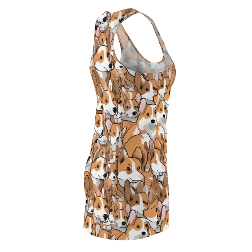 Corgi Couture on Racerback Dress — Back Side