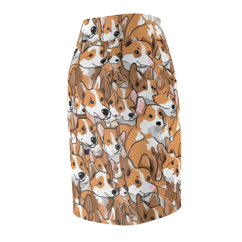 Corgi Couture on Pencil Skirt — Back Side
