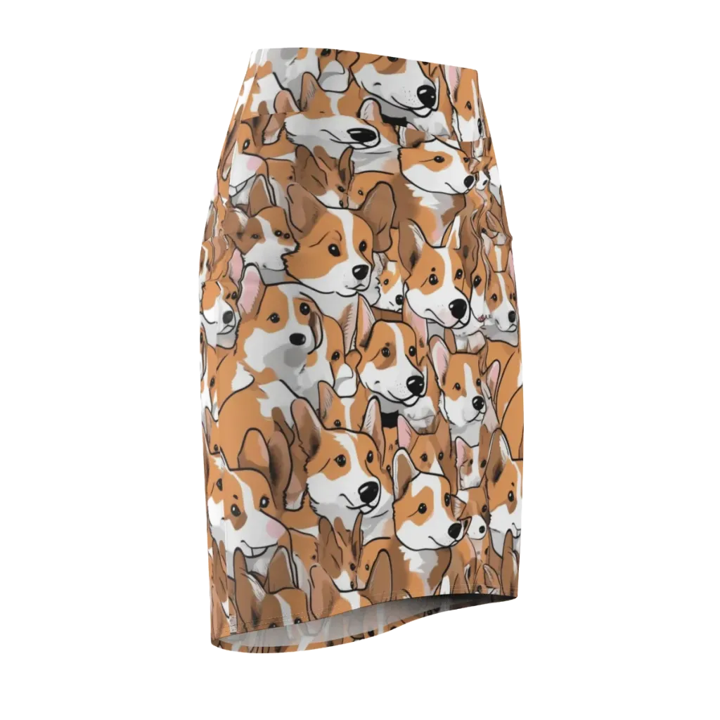 Corgi Couture on Pencil Skirt — Front Side