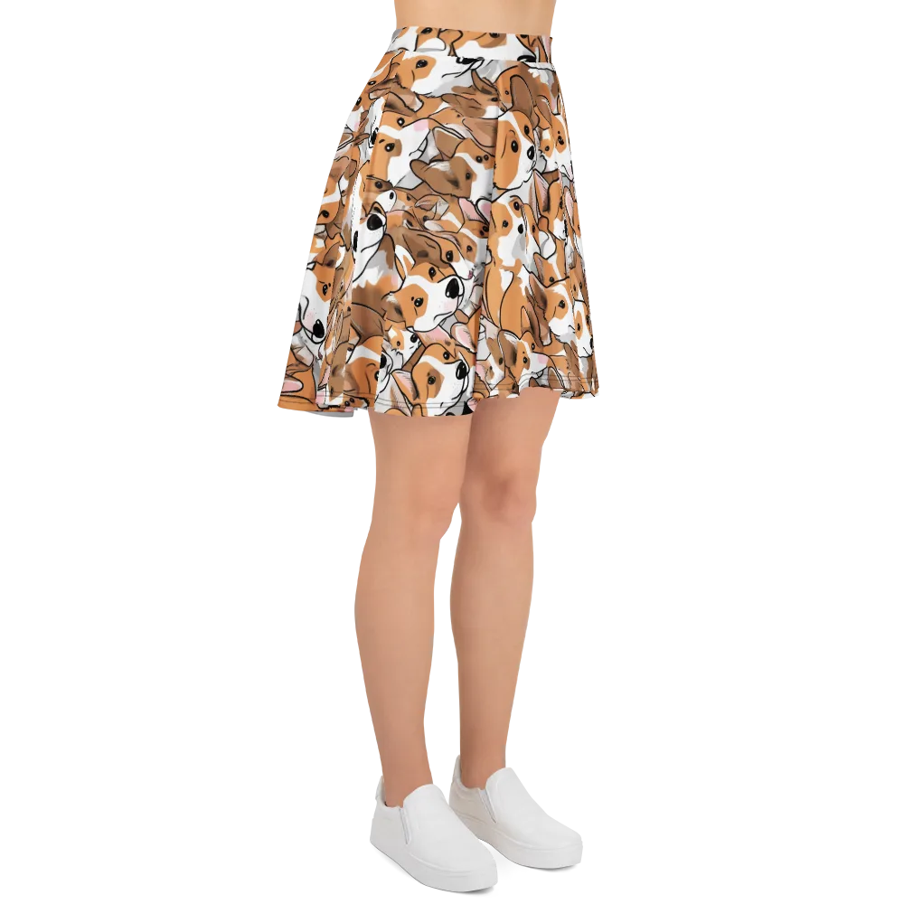 Corgi Couture on Skater Skirt — Right