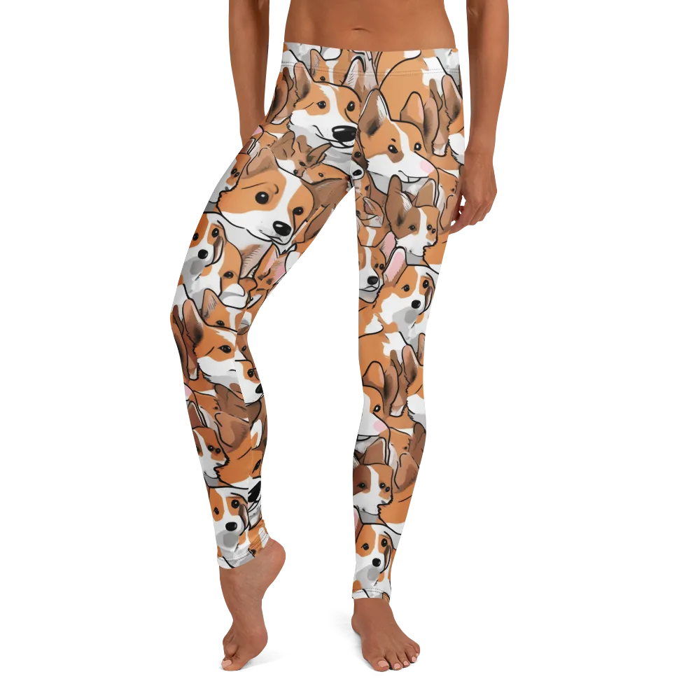 Corgi Couture on Leggings — Front