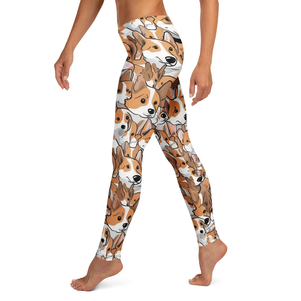 Corgi Couture on Leggings — Left
