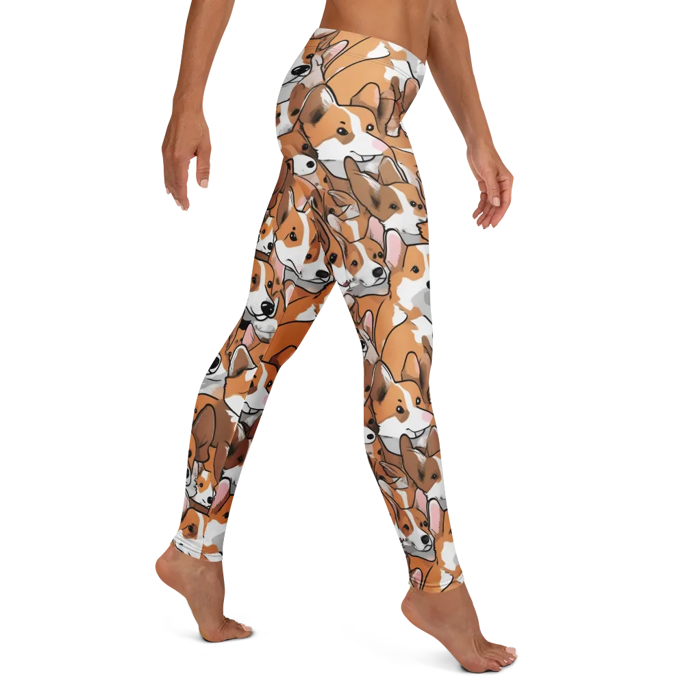 Corgi Couture on Leggings — Right