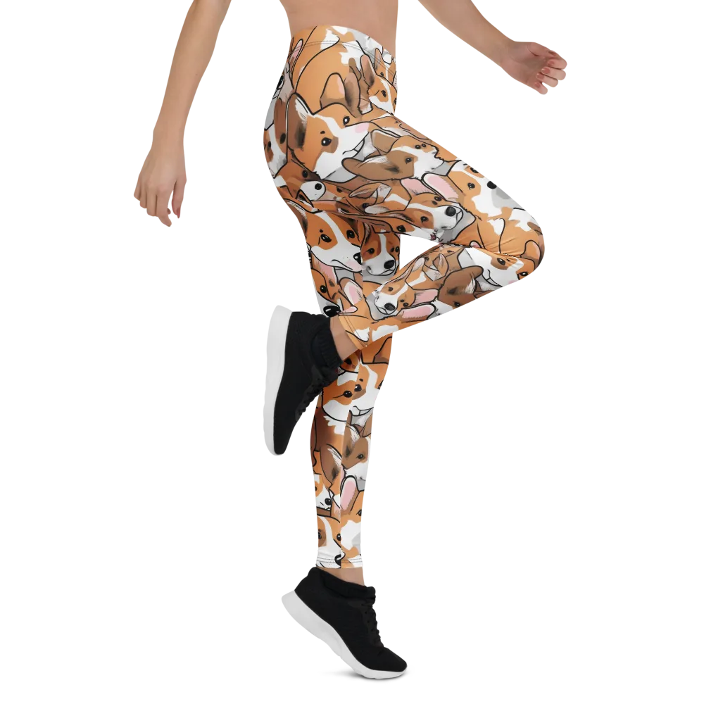 Corgi Couture on Leggings — Right