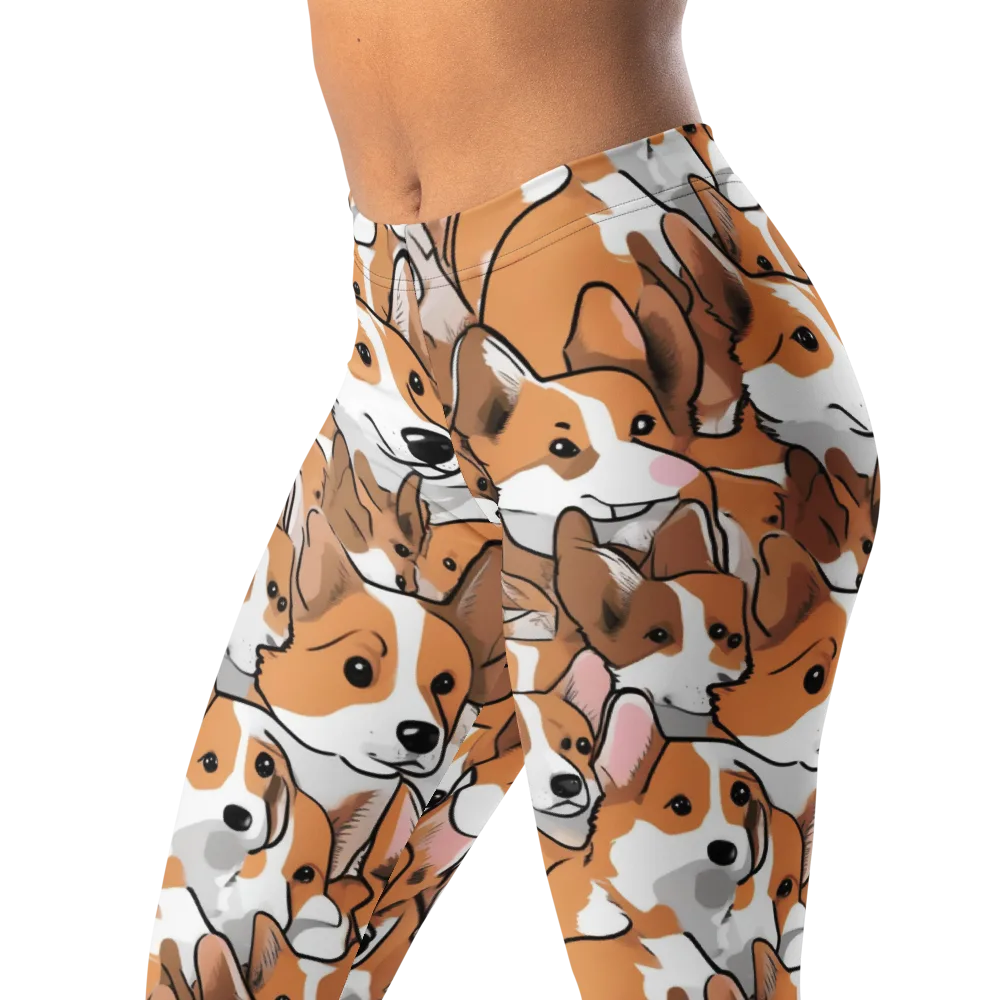 Corgi Couture on Leggings — Left Front
