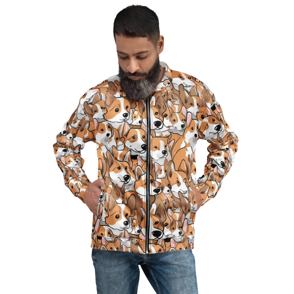Corgi Couture on Bomber Jacket — Front
