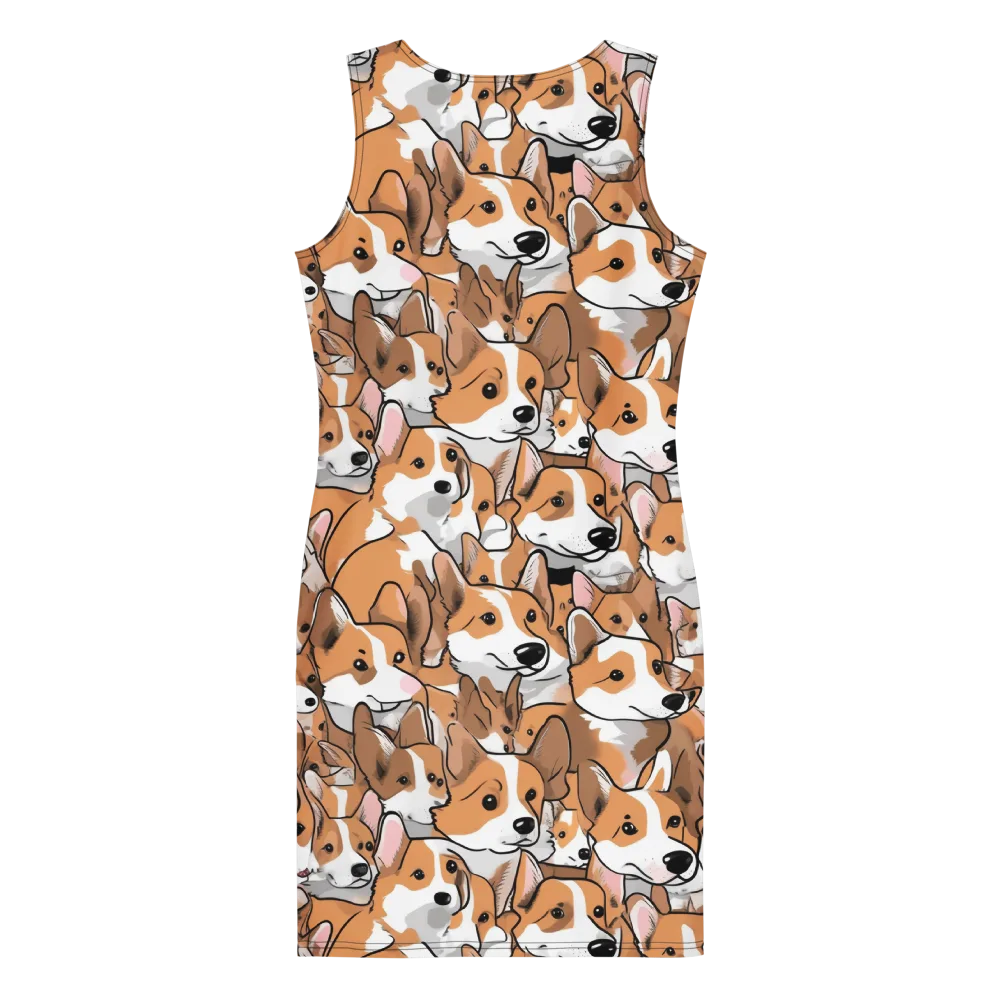 Corgi Couture on Bodycon Dress — Back