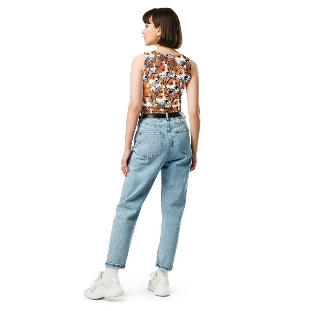 Corgi Couture on Crop Top — Back