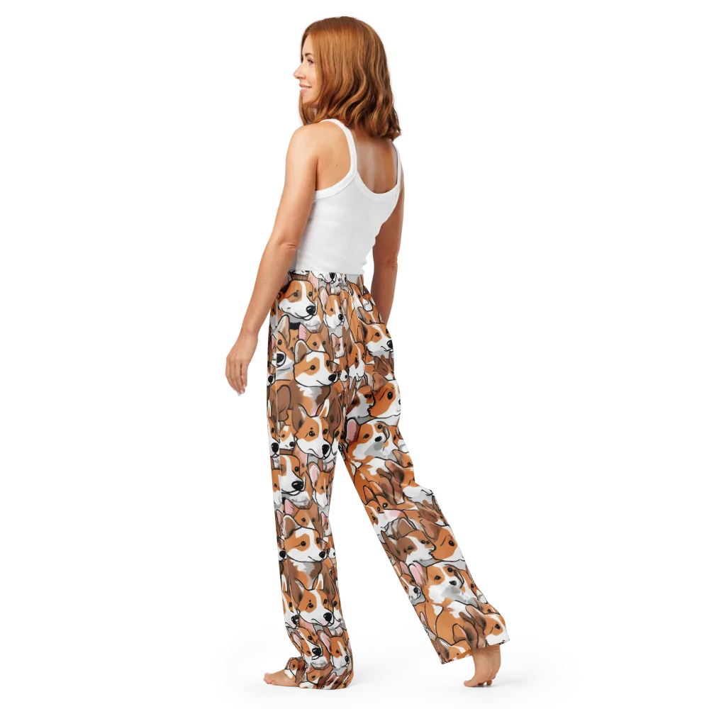 Corgi Couture on Women's Pajama Pants — Back