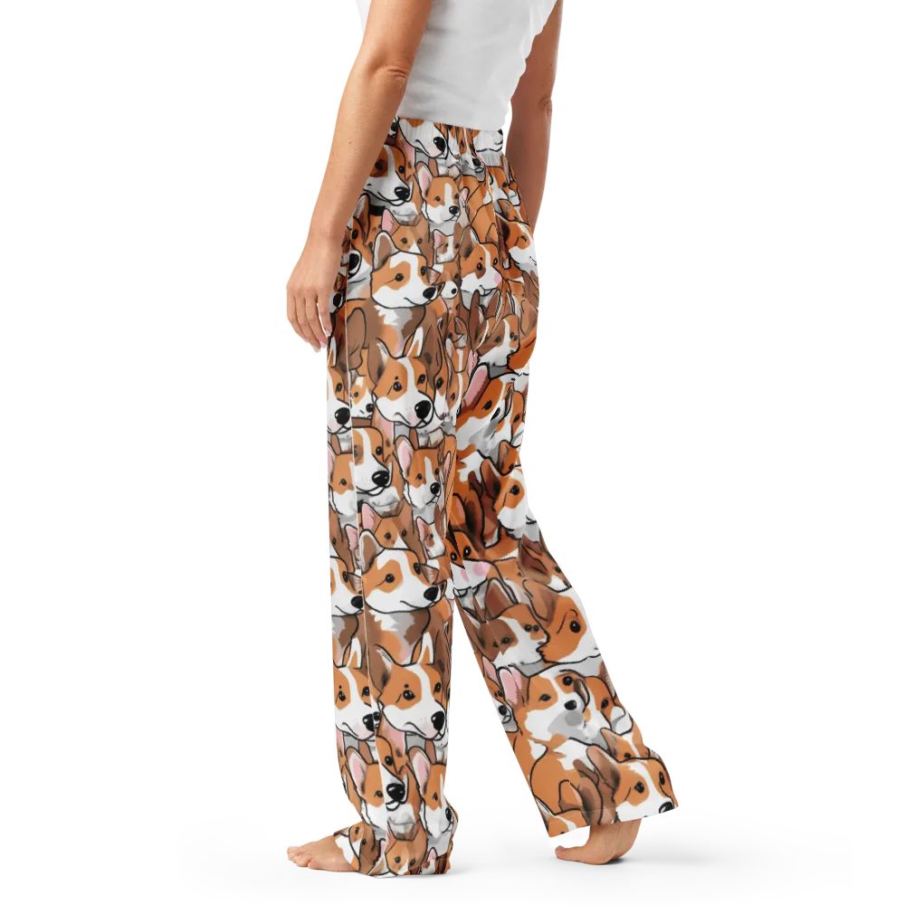 Corgi Couture on Women's Pajama Pants — Left