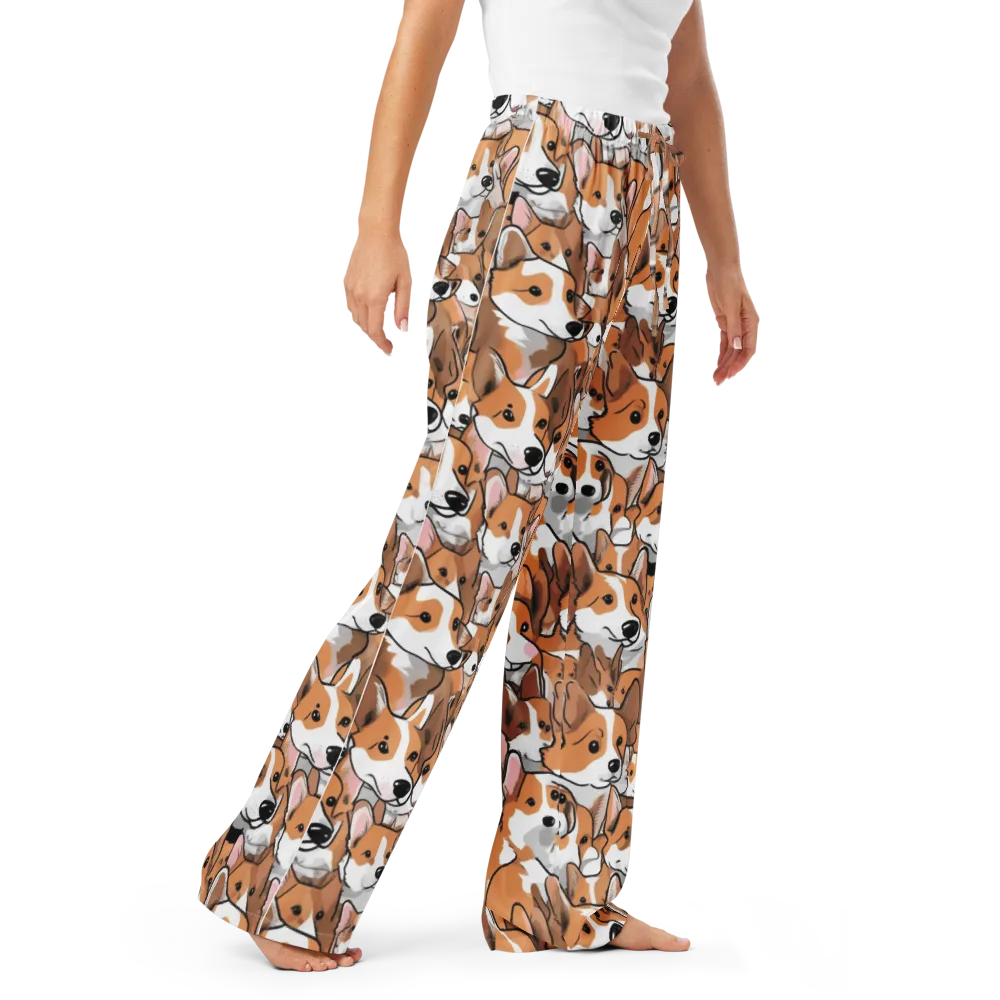 Corgi Couture on Women's Pajama Pants — Right Front