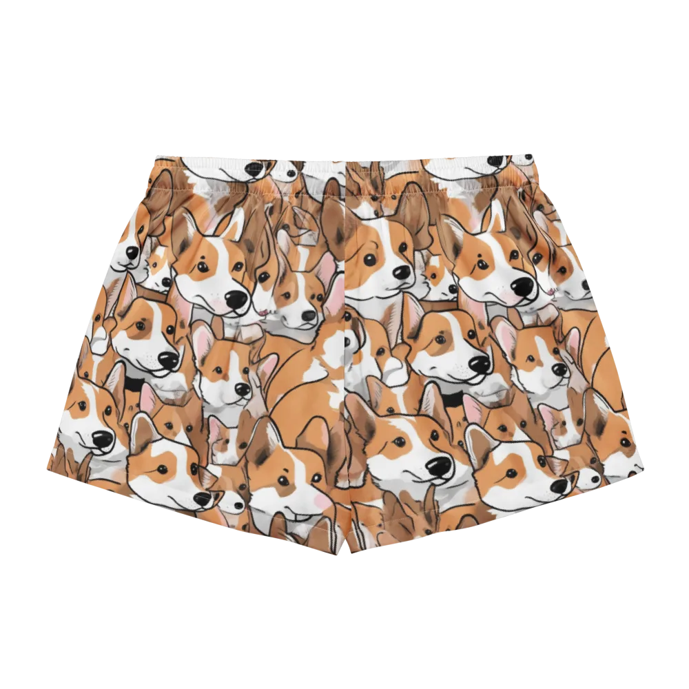 Corgi Couture on Women's Pajama Shorts — Back