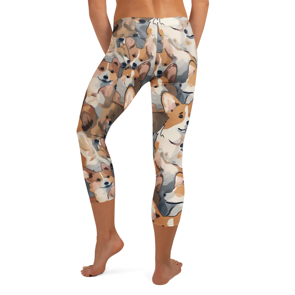 Pembroke Parade on Capri Leggings — Back
