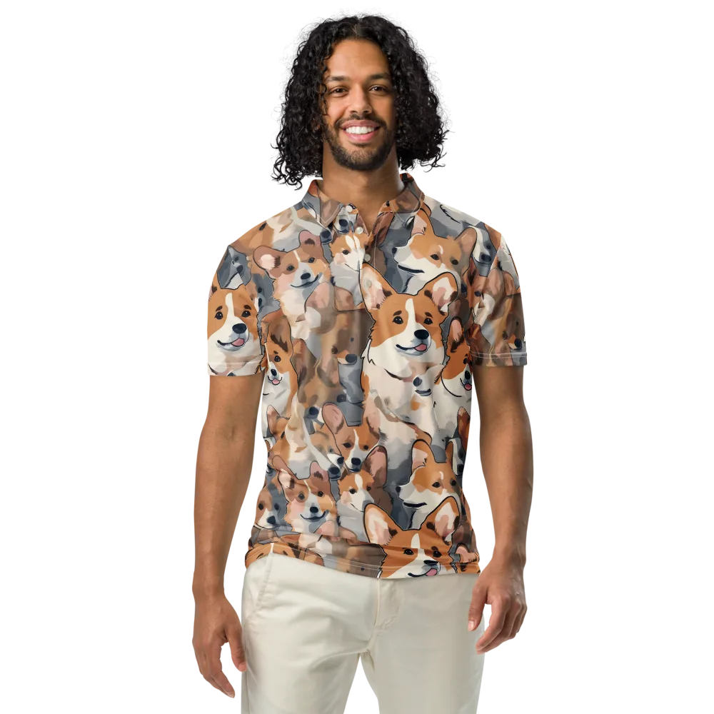Pembroke Parade on Men's Slim Fit Polo Shirt — Front