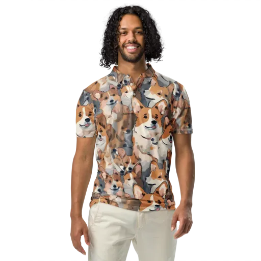Pembroke Parade on a Men's Slim Fit Polo Shirt