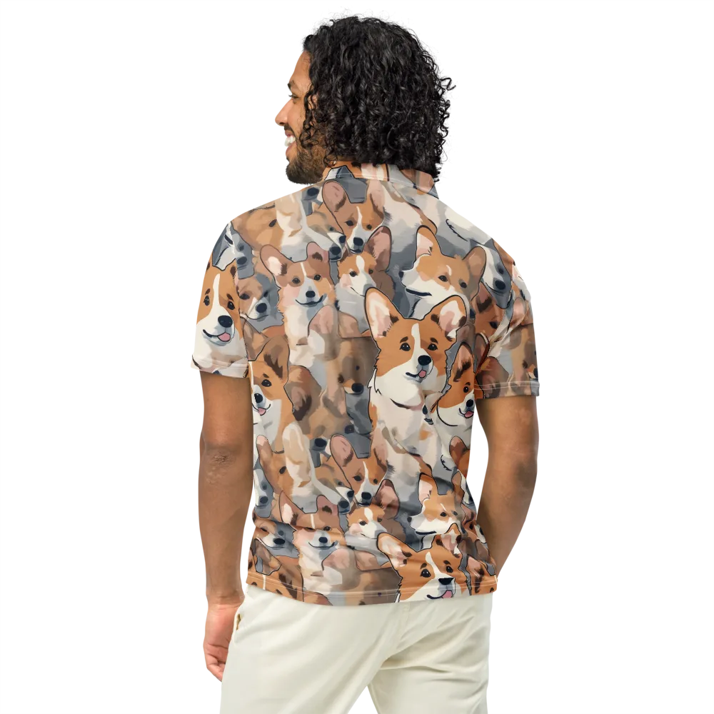 Pembroke Parade on Men's Slim Fit Polo Shirt — Back
