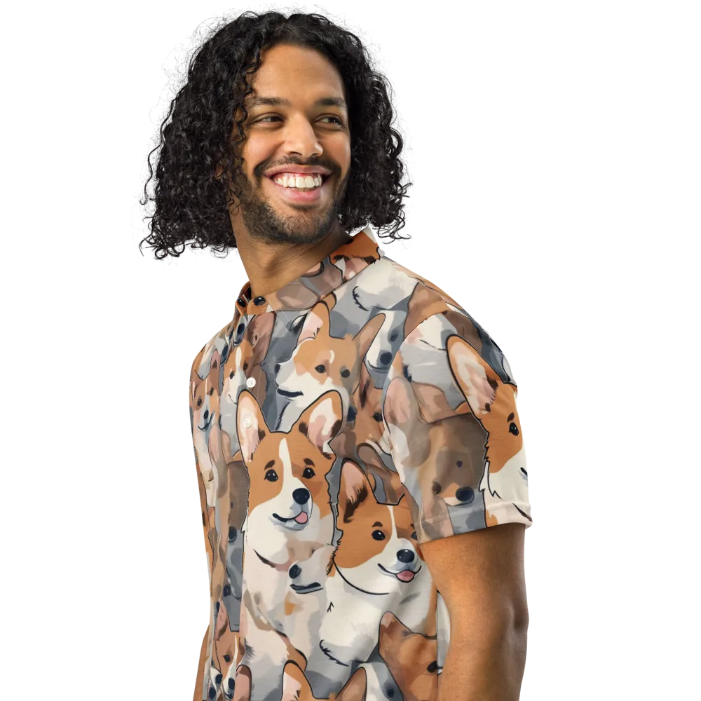 Pembroke Parade on Men's Slim Fit Polo Shirt — Left Front