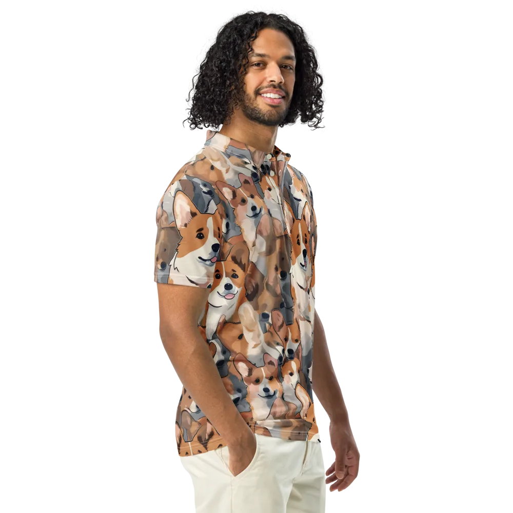 Pembroke Parade on Men's Slim Fit Polo Shirt — Right Front