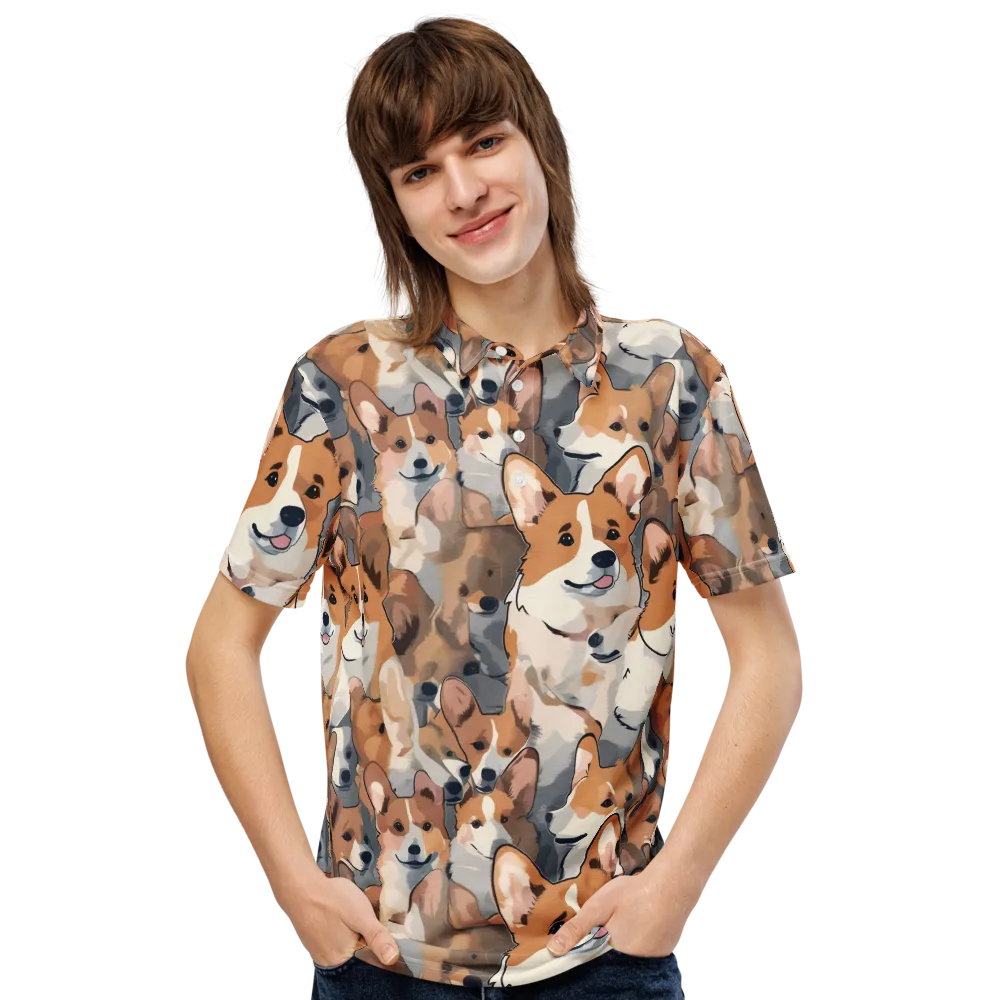 Pembroke Parade on Men's Slim Fit Polo Shirt — Front