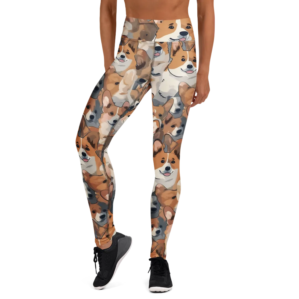 Pembroke Parade on Yoga Leggings — Front