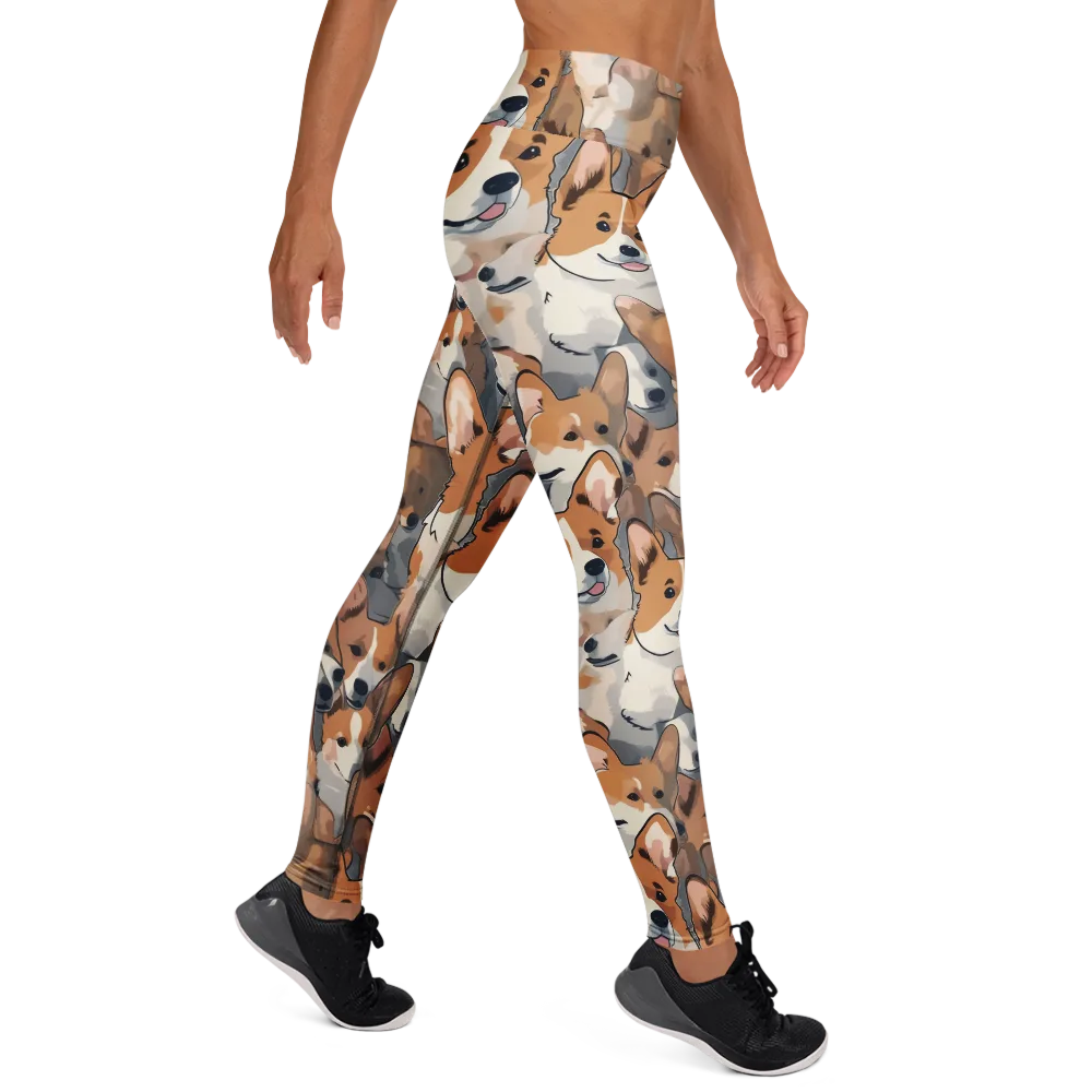 Pembroke Parade on Yoga Leggings — Right