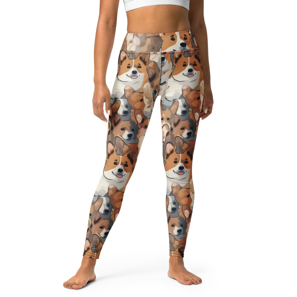 Pembroke Parade on Yoga Leggings — Front