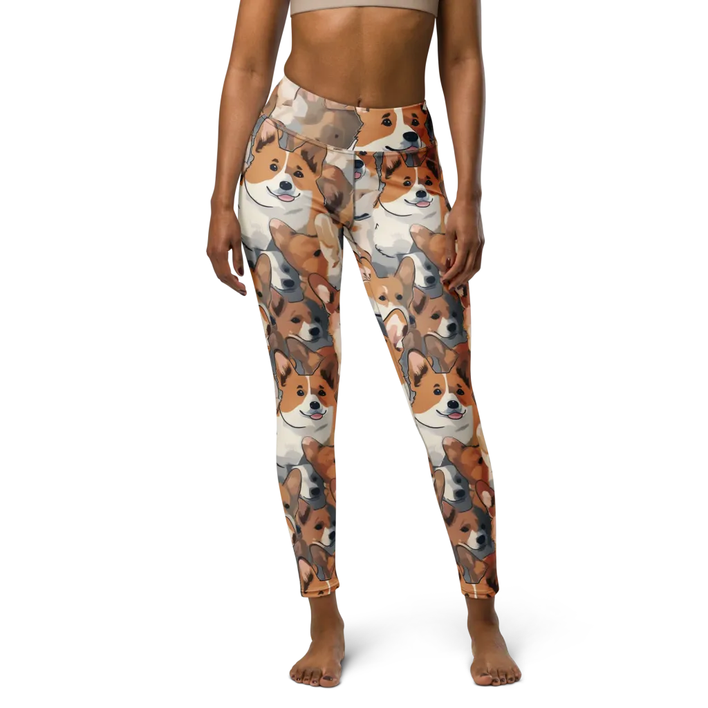 Pembroke Parade on Yoga Leggings — Front