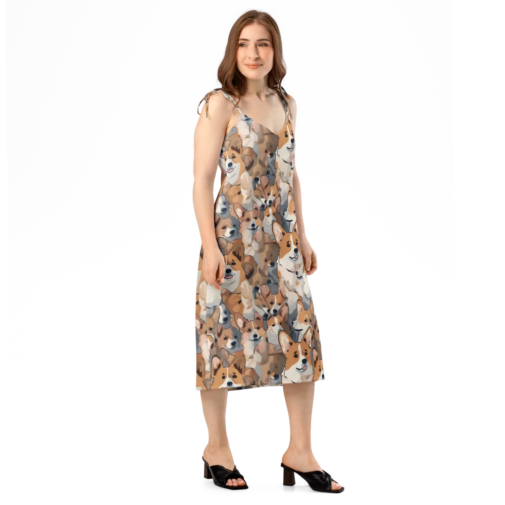 Pembroke Parade on Slip Dress — Right Front