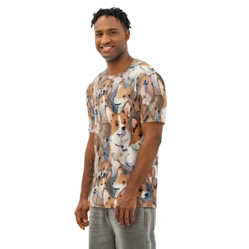 Pembroke Parade on a Men's Cotton Crew Neck T-Shirt
