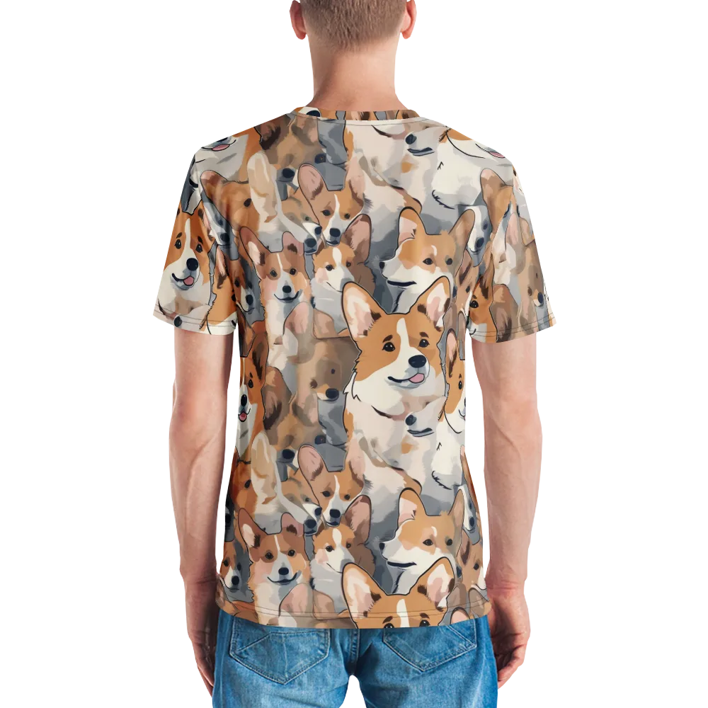 Pembroke Parade on Men's Crew Neck T-Shirt — Back