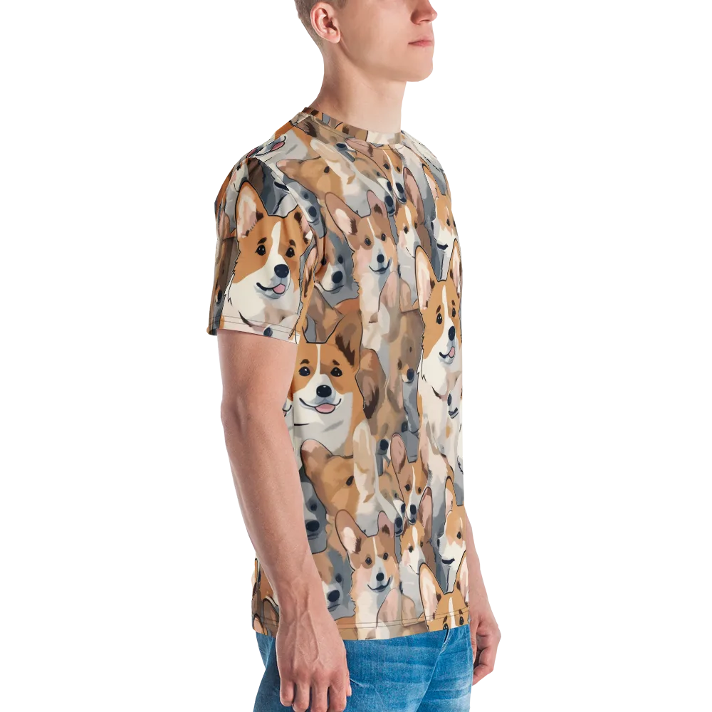 Pembroke Parade on Men's Crew Neck T-Shirt — Right
